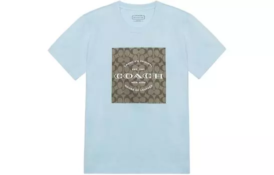 ТРЕНЕРА Мужская футболка COACH, цвет Blue