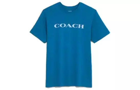 ТРЕНЕРА Мужская футболка COACH, цвет Blue
