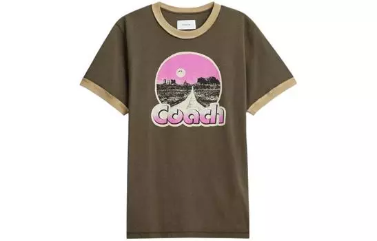 ТРЕНЕРА Мужская футболка COACH, цвет Brown