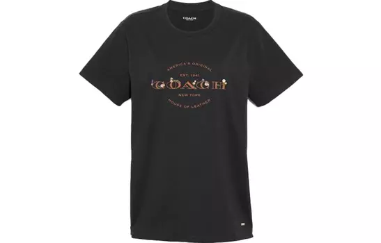 ТРЕНЕРА Женская футболка COACH, цвет Black