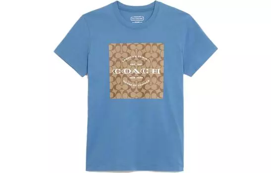 ТРЕНЕРА Женская футболка COACH, цвет Blue