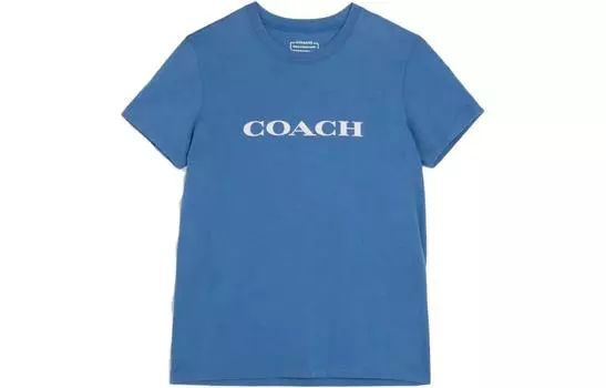 ТРЕНЕРА Женская футболка COACH, цвет Blue
