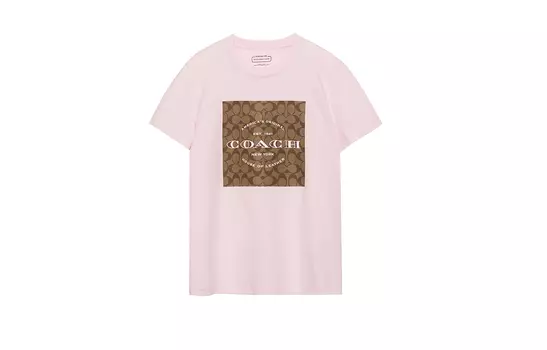 ТРЕНЕРА Женская футболка COACH, цвет Pink