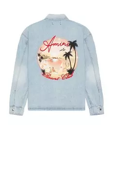 Тренерская куртка Resort Club Amiri, цвет Sky Indigo