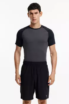 Тренировочная футболка drymove muscle fit pro H&M, серый