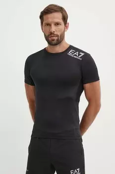 Тренировочная футболка EA7 Emporio Armani, черный