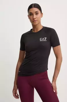 Тренировочная футболка EA7 Emporio Armani, черный