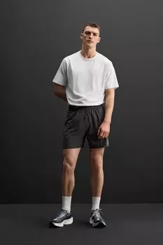Тренировочная футболка из смешанного хлопка ZARA, белый