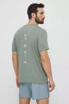 Тренировочная футболка Lap Time Quiksilver, зеленый
