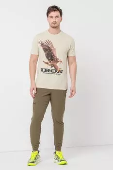 Тренировочная футболка Project Rock Eagle Under Armour, бежевый