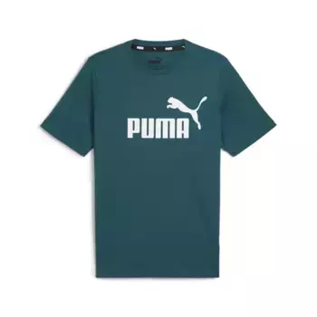 Тренировочная футболка PUMA "Essentials Logo T-Shirt Men", зеленый