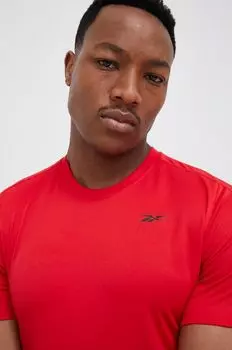 Тренировочная футболка Reebok, красный