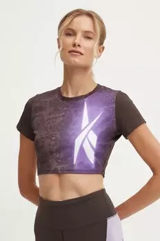 Тренировочная футболка Reebok LUX Collection, коричневый
