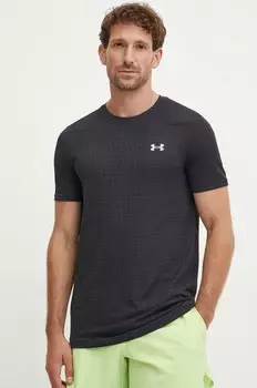 Тренировочная футболка с бесшовной сеткой Under Armour Vanish, черный