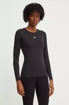 Тренировочная футболка с длинными рукавами Techfit adidas Performance, черный