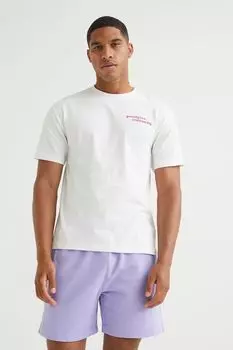 Тренировочная футболка с короткими рукавами H&amp;M, белый/позитивная практика