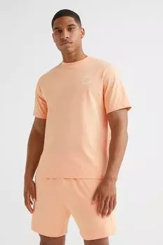 Тренировочная футболка с короткими рукавами H&amp;M, коралловый/позитив