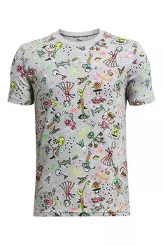 Тренировочная футболка с принтом Under Armour, красный