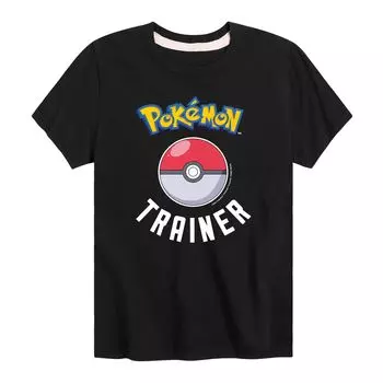 Тренировочная футболка с рисунком Pokemon Pokeball для мальчиков 8–20 лет Licensed Character