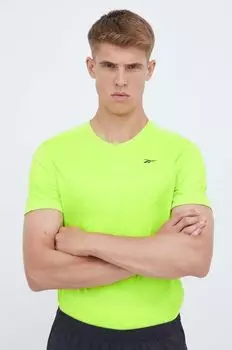 Тренировочная футболка Tech Reebok, зеленый