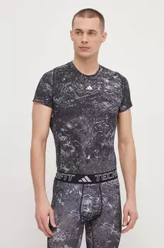Тренировочная футболка Techfit adidas Performance, черный