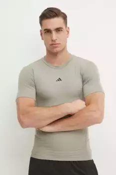 Тренировочная футболка Techfit adidas Performance, зеленый