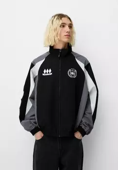 Тренировочная куртка Bershka, черный деним