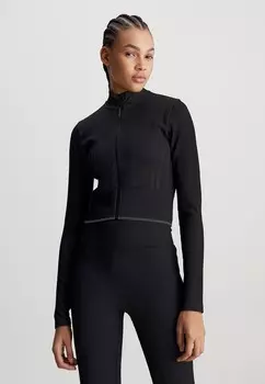 Тренировочная куртка CROPPED Calvin Klein, черный