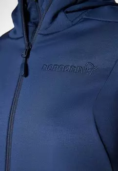 Тренировочная куртка FALKETIND WARM STRETCH HOOD Norrna, темно-синий
