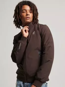 Тренировочная куртка Харрингтон Superdry, темный дуб коричневый