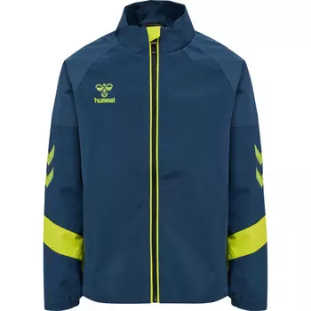 Тренировочная куртка Hmllead Kids Jacket Unisex Children HUMMEL, бирюзовый/темно-синий/темно-синий
