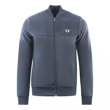 Тренировочная куртка из махровой вставки для морских пехотинцев Fred Perry, синий