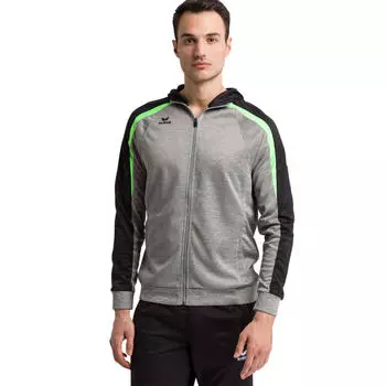 тренировочная куртка Liga 2.0 с капюшоном ERIMA, серый/серый/черный