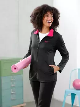 Тренировочная куртка неопределенного цвета, без капюшона, розовый