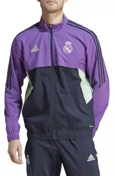 Тренировочная куртка Real Madrid Presentation adidas, фиолетовый