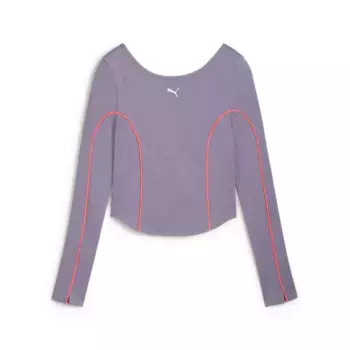 Тренировочная рубашка PUMA "CLOUDSPUN с длинными рукавами женская", фиолетовый