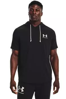 Тренировочная толстовка с короткими рукавами и пухом Rival Under Armour, черный