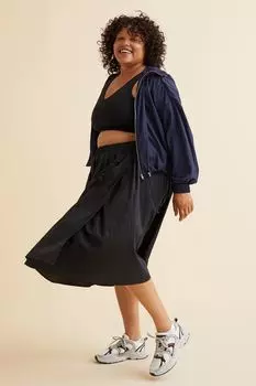 Тренировочная юбка-конверт H&M, черный