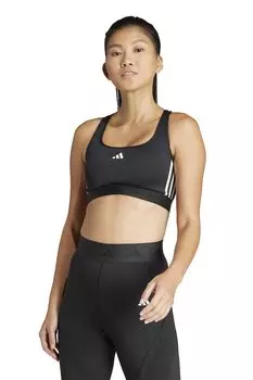 Тренировочное бюстье Powerreact Adidas Performance, черный