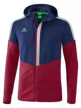 Тренировочня куртка erima, цвет new navy/bordeaux/silver grey