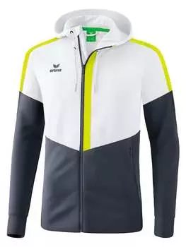 Тренировочня куртка erima, цвет weiss/slate grey/bio lime