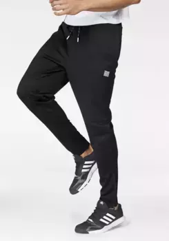Тренировочные брюки Bruno Banani с молнией на манжетах, черный