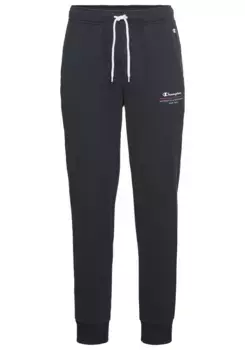 Тренировочные брюки Champion "Graphic Shop Rib Cuff Pants", цвет морской волны