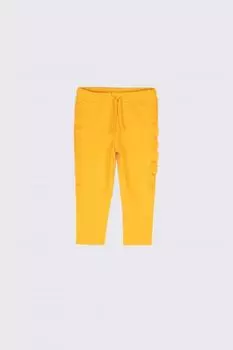 Тренировочные брюки Coccodrillo апельсин с рюшами