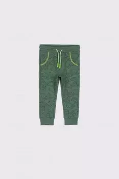 Тренировочные брюки Coccodrillo хаки с изображением автомобиля