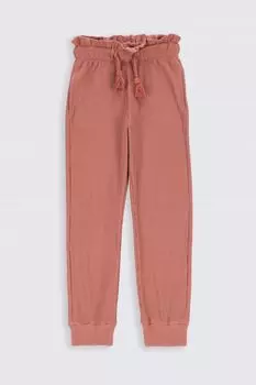 Тренировочные брюки Coccodrillo коричневая жатая талия с ОБЫЧНЫМ вырезом