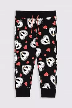 Тренировочные брюки Coccodrillo Looney Tunes, черный
