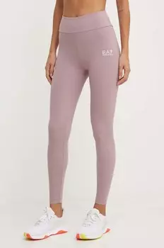Тренировочные леггинсы EA7 Emporio Armani, розовый