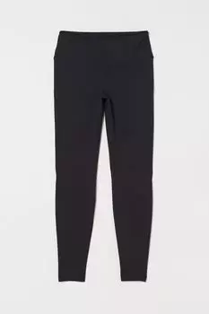 Тренировочные леггинсы H&amp;M, черный