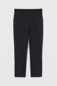 Тренировочные леггинсы H&amp;M, черный